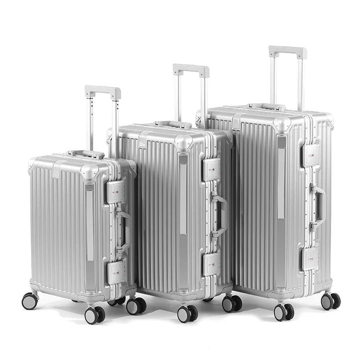 Stilfull kabinväska/incheckat bagage med hjul & TSA-lås, idealisk för affärsresa & semester.