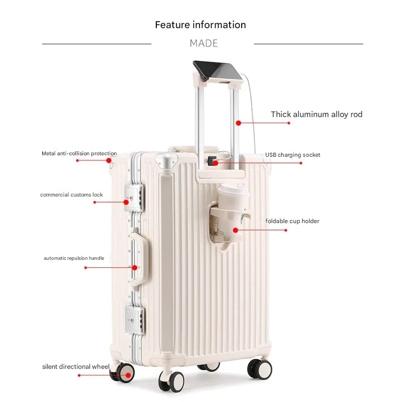 Organiserad hardcase resväska med avdelare och hårt skal, för all-year resor och packning.