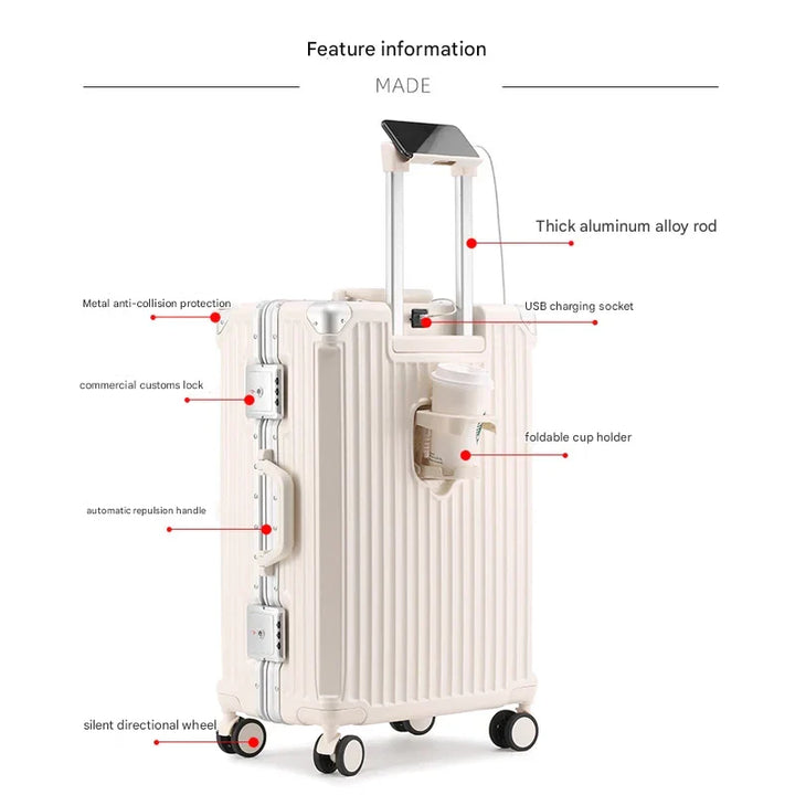 Organiserad hardcase resväska med avdelare och hårt skal, för all-year resor och packning.