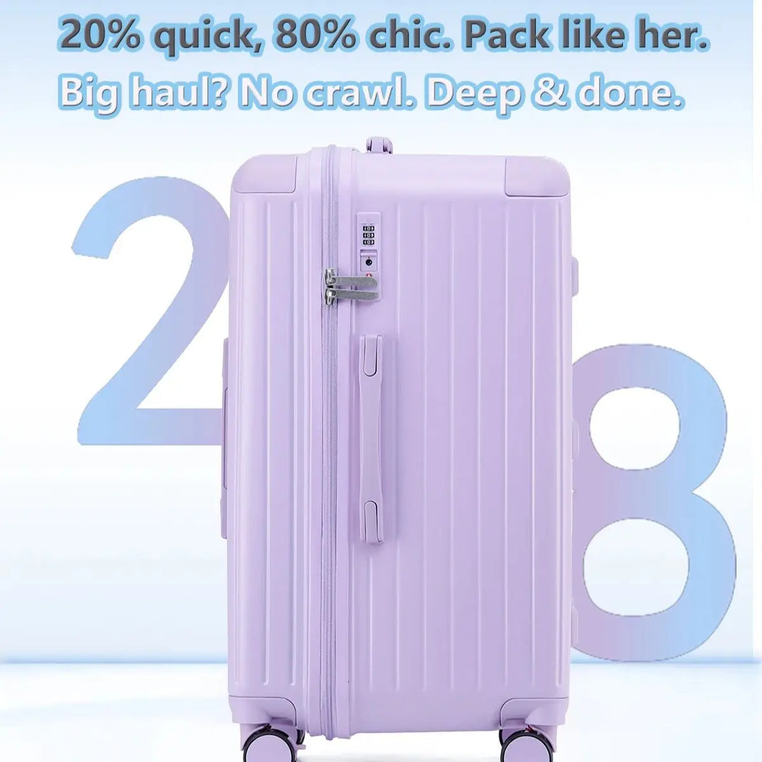 Elegant hårdresväska i premiumkvalitet med modern design. Resevagn med TSA-lås och RFID-skydd.