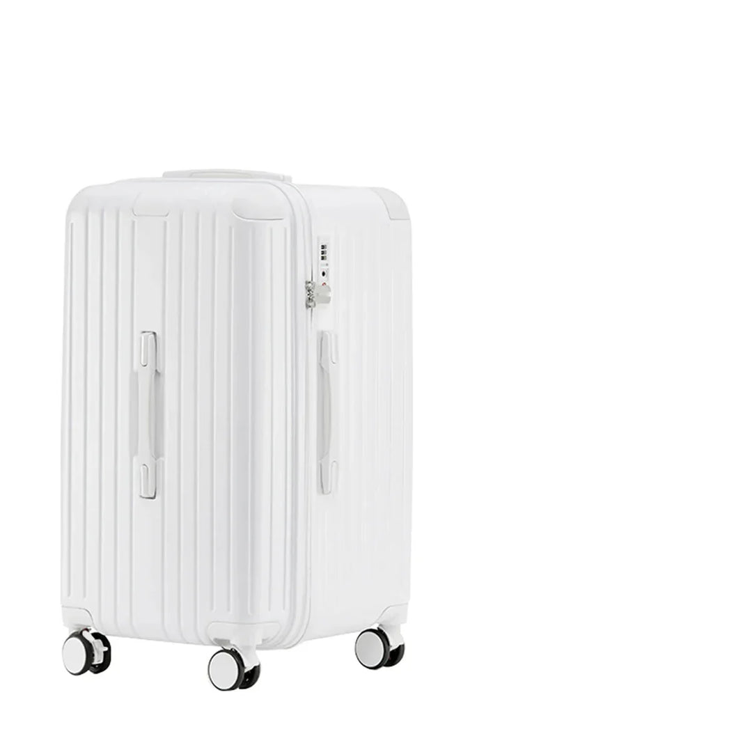Säker hårdresväska med integrerat TSA-lås och RFID-skydd. Slitstark för trygga resor.