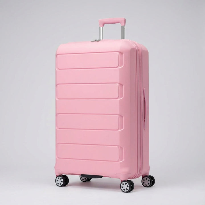 Expanderbar hårdskalig resväska som rullar lätt på spinnerhjul. Perfekt bagage för snabb och smidig transport.