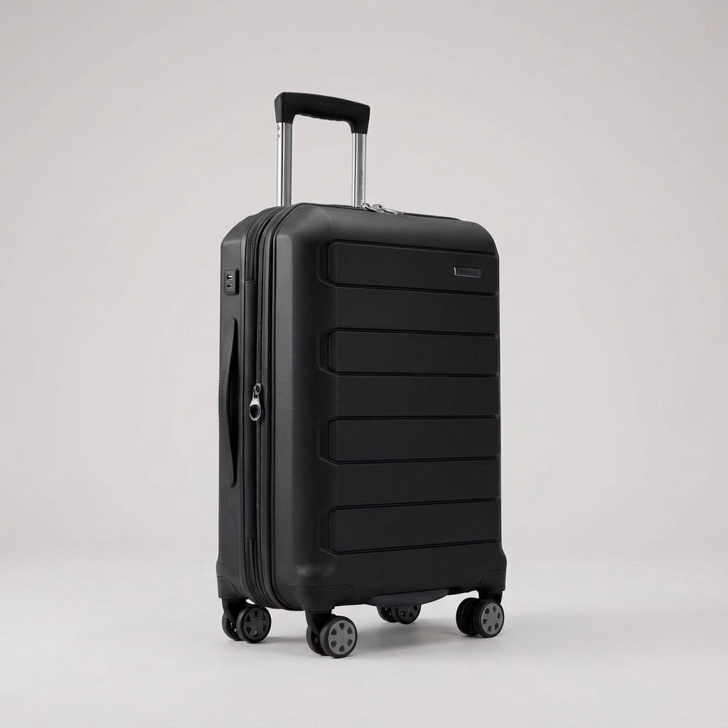 Hållbar expanderbar hårdskalig resväska med spinnerhjul. Robust och smidigt bagage för enkel packning & transport.