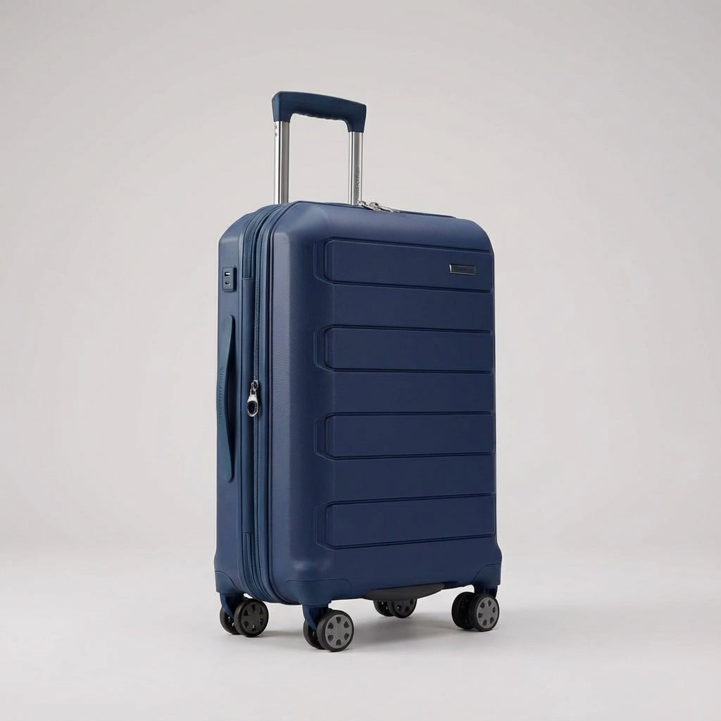 Robust hårdskalig resväska, skyddar ditt bagage. Expanderbar design & spinnerhjul för hållbar, smidig resa.