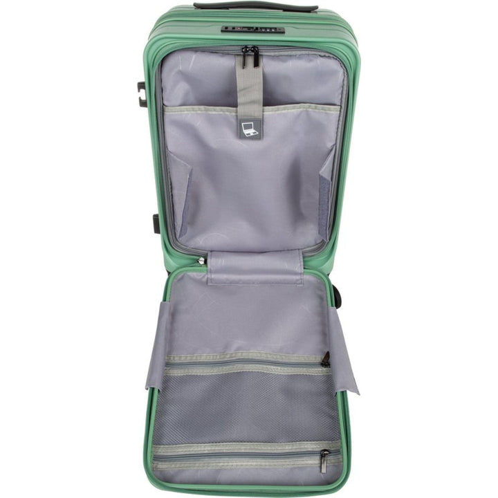 Robust hårdskalsresväskset för affärsresa. Med laptopfack och expanderbar funktion.