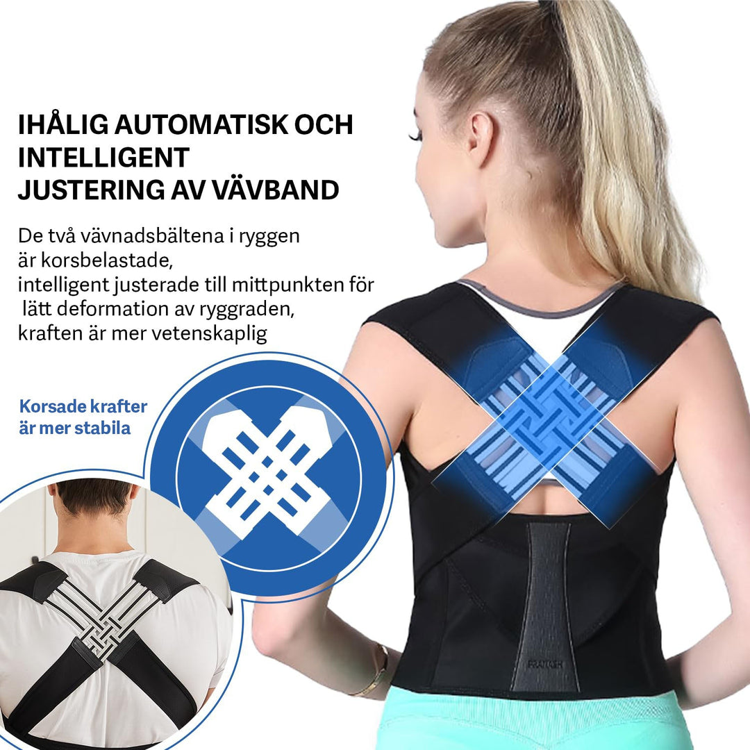 Unisex nackstöd och ryggstöd som förbättrar din dagliga hälsa