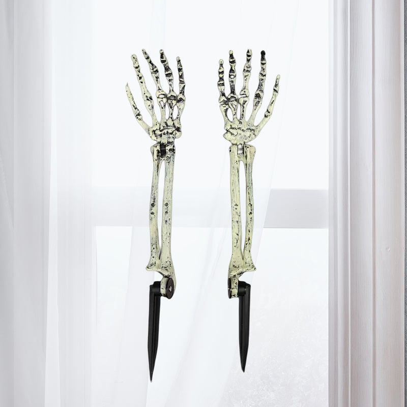 Halloween spökljus för trädgården, solcellsdriven, ser ut som ett vitt spöke från marken. UV-beständig plast.