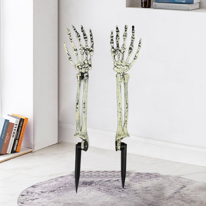 Halloween spökljus för trädgården, solcellsdriven, ser ut som ett vitt spöke från marken. UV-beständig plast.