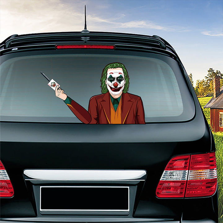 Halloween TorkarTag för bil, läskig design. Perfekt till Halloween, enkel installation och återanvändbar.