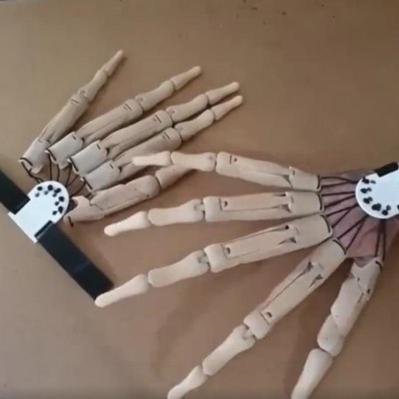 "Halloweenledade fingrar: realistiska, detaljerade fingrar med långa naglar, perfekt som kuslig dekoration eller kostymtillbe