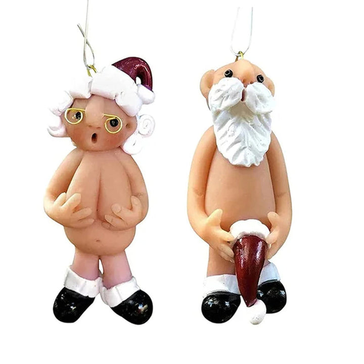 "Handgjord jultomte i harts, färgglad och väderbeständig dekoration för julstämning hemma."