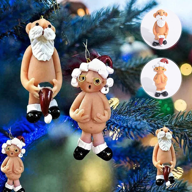 "Handgjord jultomte i harts, färgglad och väderbeständig dekoration för julstämning hemma."