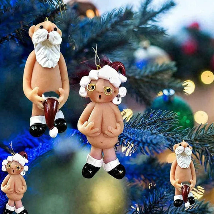 "Handgjord jultomte i harts, färgglad och väderbeständig dekoration för julstämning hemma."