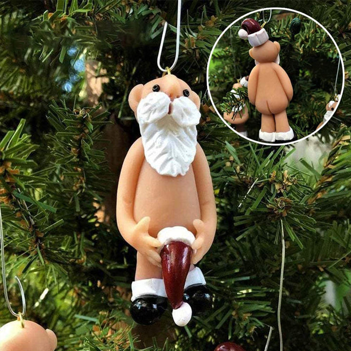 "Handgjord jultomte i harts, färgglad och väderbeständig dekoration för julstämning hemma."