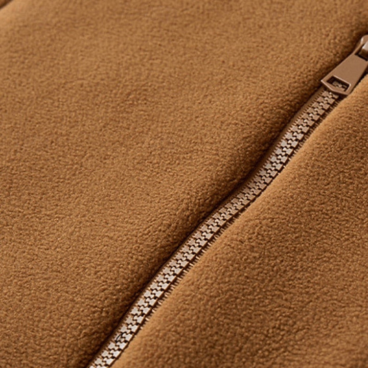 Stilren full-zip jacka för män i vardagsstil