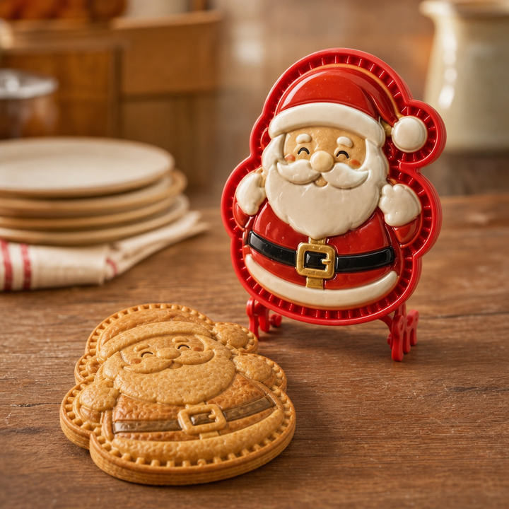 Santa Press julform för pepparkakor och julbakverk i köket