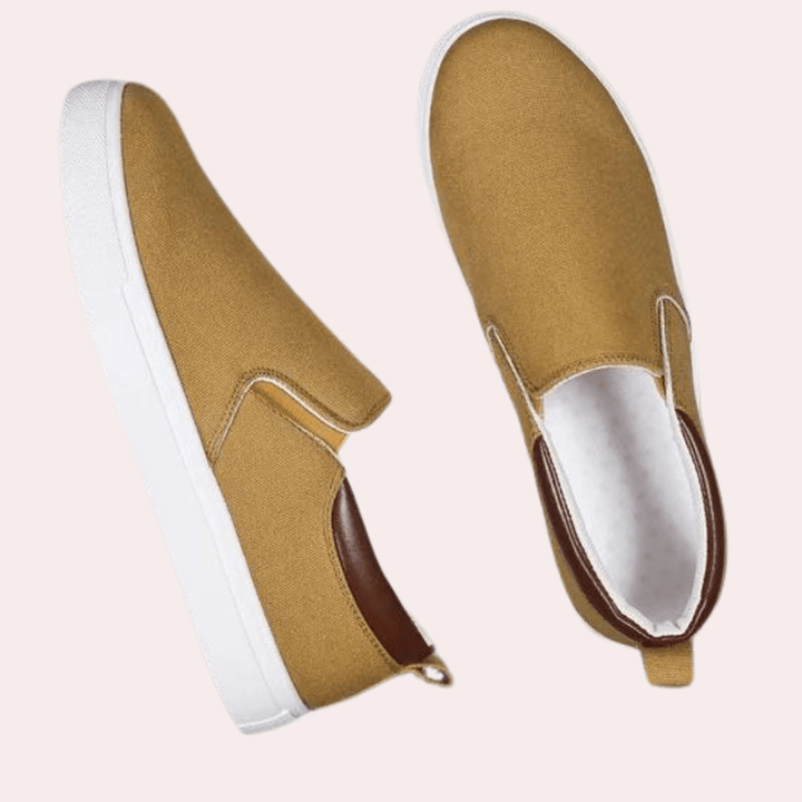 Herr bekväma slipons för vardagsbruk, flexibla sneakers för aktiva män.