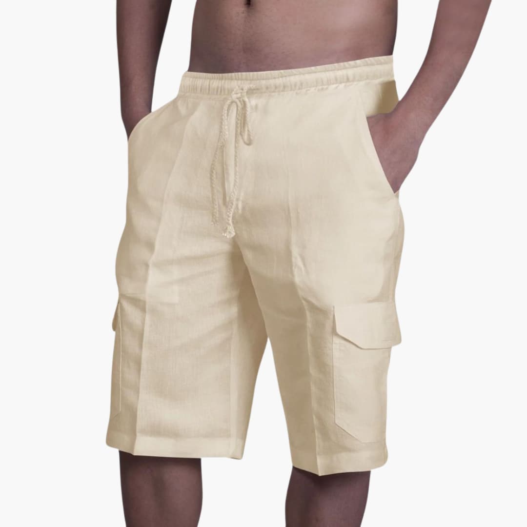 Bekväma herrshorts, idealiska som reseshorts eller för en avslappnad fritidslook under sommaren.