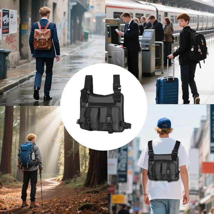 Urban Dravon herr löparväst, kombinerar modern design med hög funktionalitet.