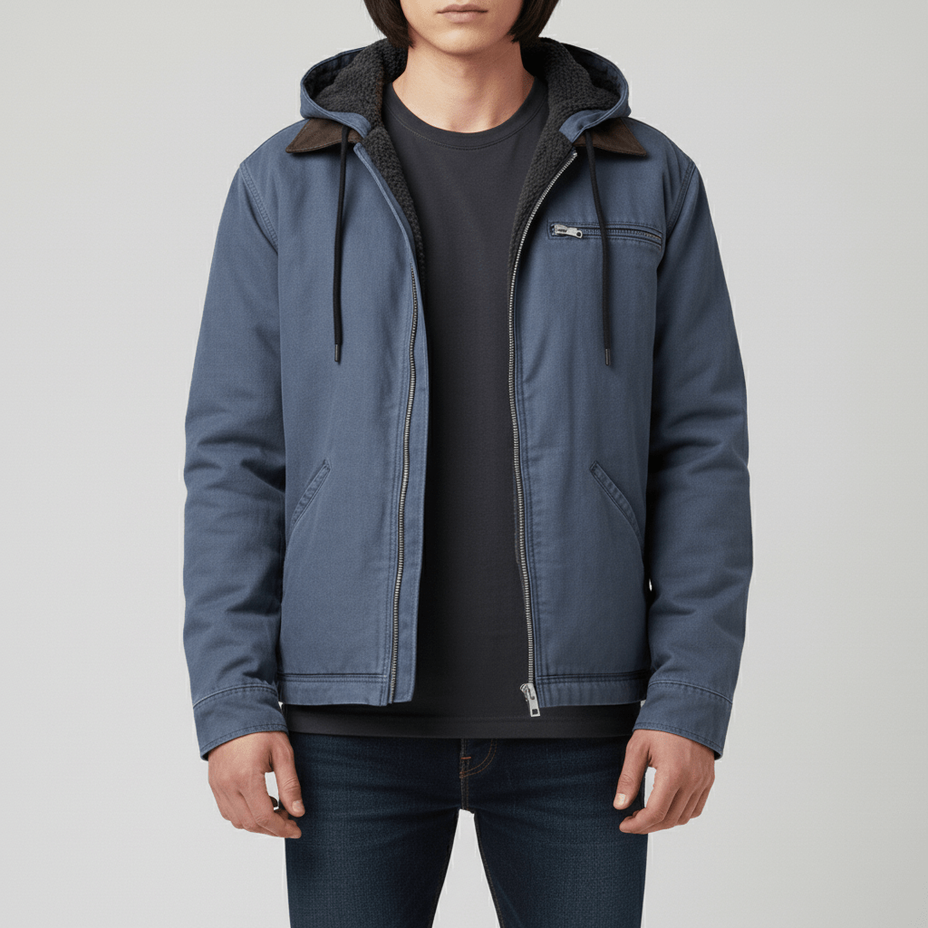 Casual herrjacka 'Luke', en mångsidig hoodie som ytterplagg för sport och avkoppling.