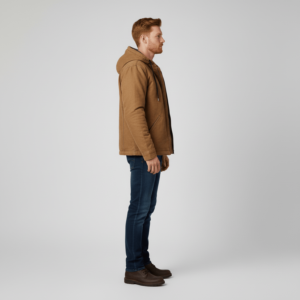 Bekväm herr hoodie med huva, perfekt som casual ytterplagg för mode och fritid.