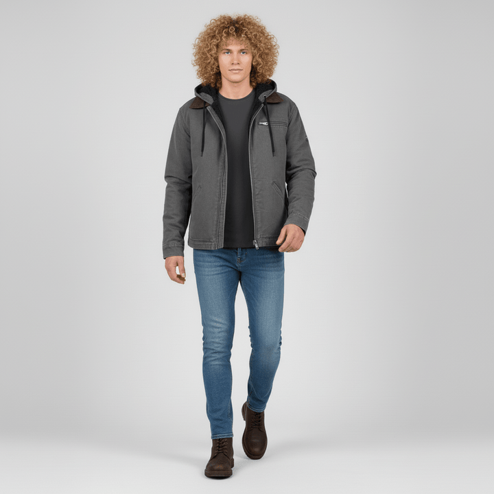 Herr hoodie jacka 'Luke', ett mångsidigt ytterplagg för casual look eller sportiga aktiviteter.