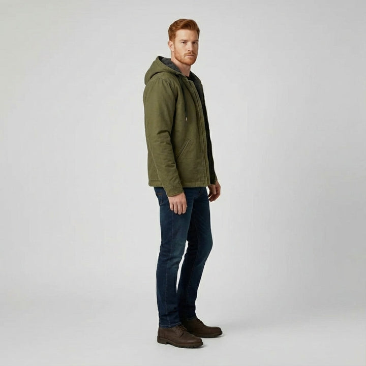 Bekväm och sportig herr hoodie jacka 'Luke' med dragkedja och huva, för alla tillfällen.