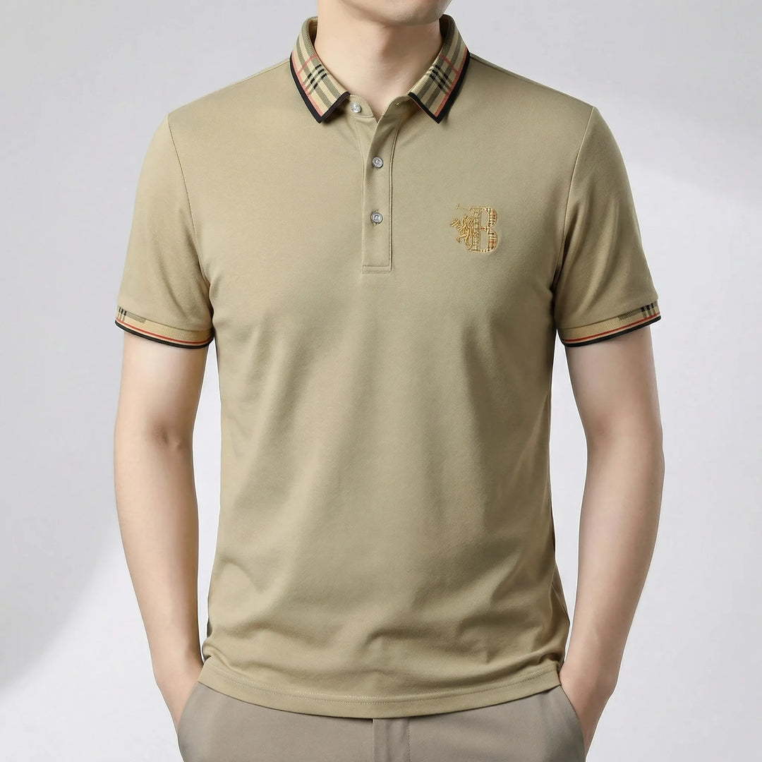 Klassisk kortärmad herrpolo Matthew. Mångsidig för både fritid och elegant stil.