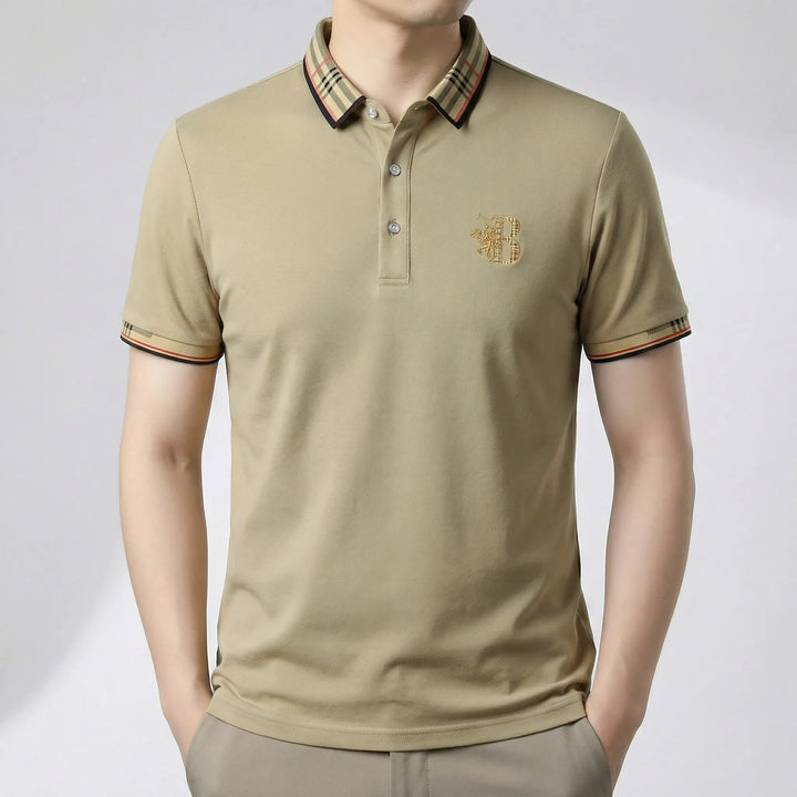 Klassisk kortärmad herrpolo Matthew. Mångsidig för både fritid och elegant stil.