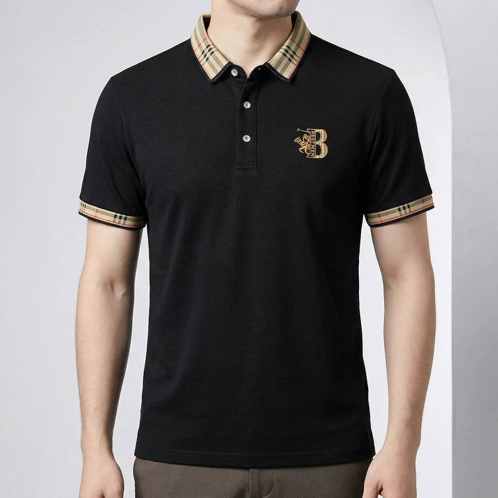Stilren kortärmad pikétröja för herr. Klassisk Matthew polo design för sommarens fritid.