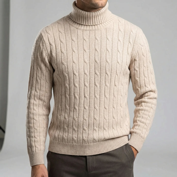 Stilren herr polotröja med struktur. Ett mångsidigt och elegant vardagsplagg för mannen.