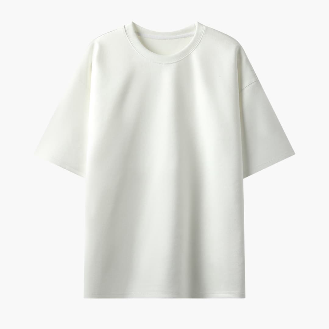 Bekväm herr t-shirt med rund hals och avslappnad passform. Perfekt kortärmad för casual sommarstil, även i stora storlekar.