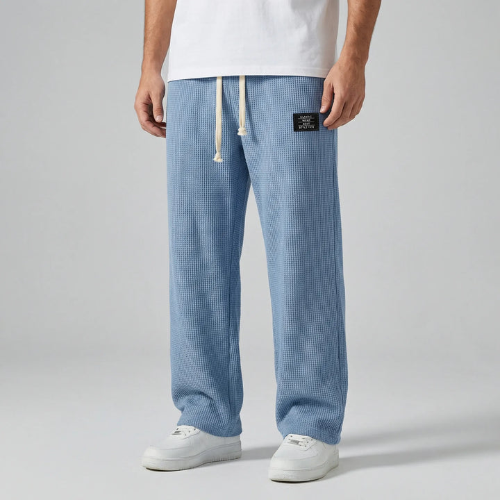 Vida herr fritidsbyxor Toby med dragsko, avslappnade byxor för en bekväm och ledig stil. Herrkläder.