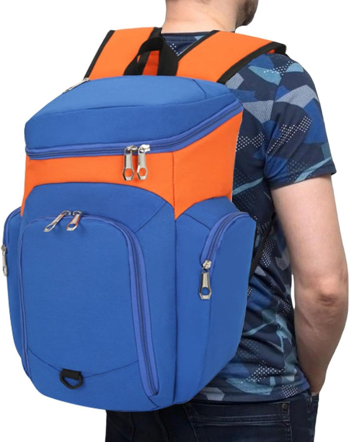 Snygg Draycor 30L herr basketryggsäck. Sidovy som visar design och förvaringsmöjligheter.
