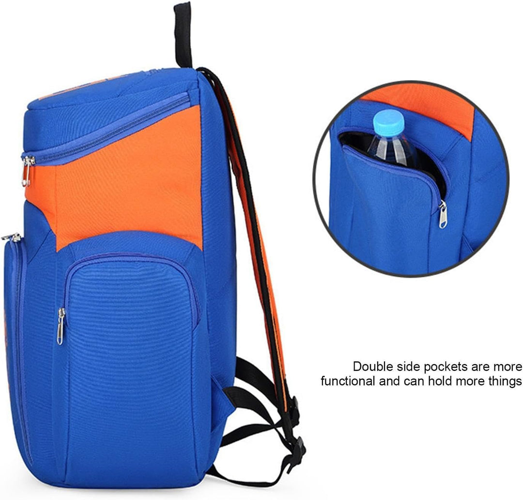 Ergonomisk 30L basketryggsäck för herr. Bekväm sportväska med vattentät botten & justerbara remmar.