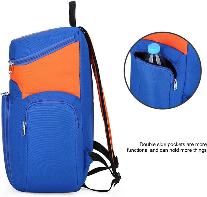 Ergonomisk 30L basketryggsäck för herr. Bekväm sportväska med vattentät botten & justerbara remmar.