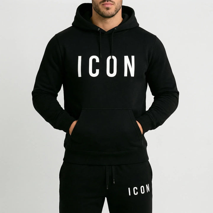 Varmt herr mysset "Callum" med hoodie och joggingbyxor. Perfekt för höst & vinter. Mjukt & avslappnat.