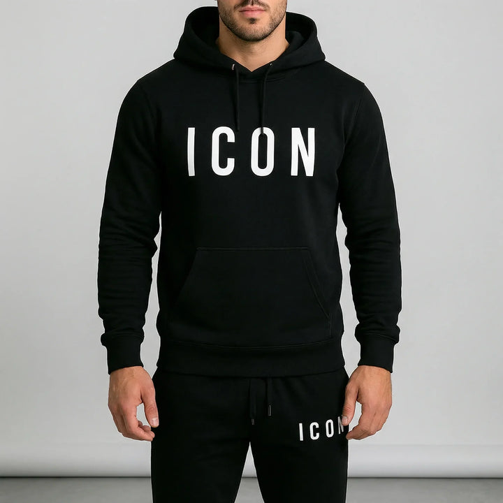 Herrars bekväma loungewear set "Callum". Mjuk hoodie & matchande joggingbyxor för mysiga dagar hemma.
