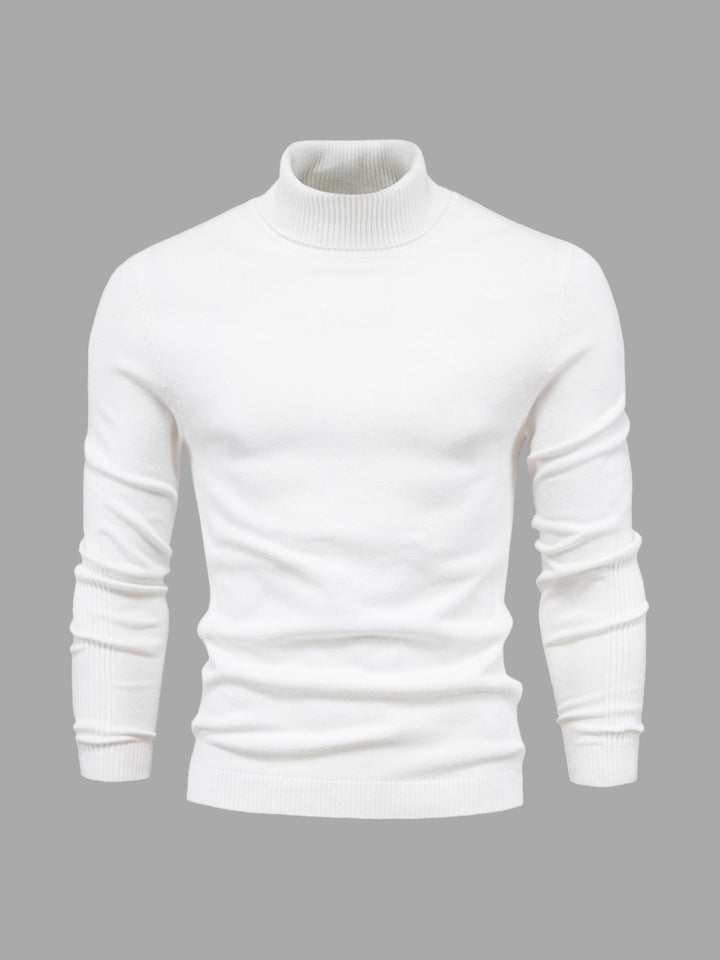 Smalskuren polotröja för män, elegant & bekväm för kontoret eller fritiden.