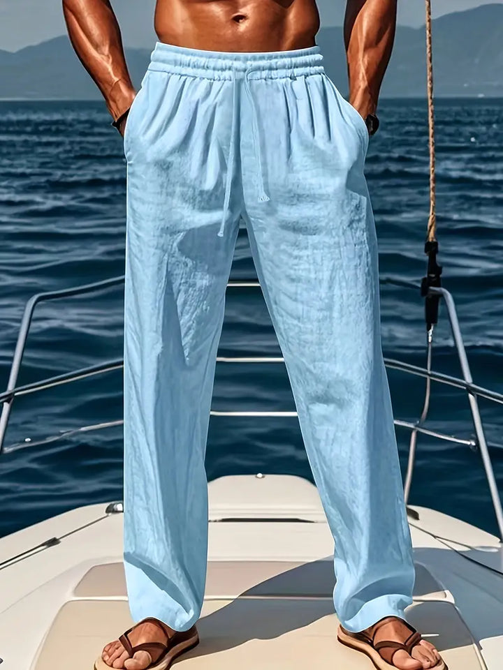 Svala herrbyxor 'Luke', perfekta sommarbyxor för en ledig men smart look. Bekväma avslappnade byxor.