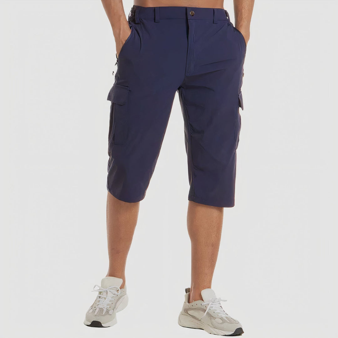 Herrshorts cargo, snabbtorkande för sommarens utomhusäventyr. Bekväma med praktiska fickor.
