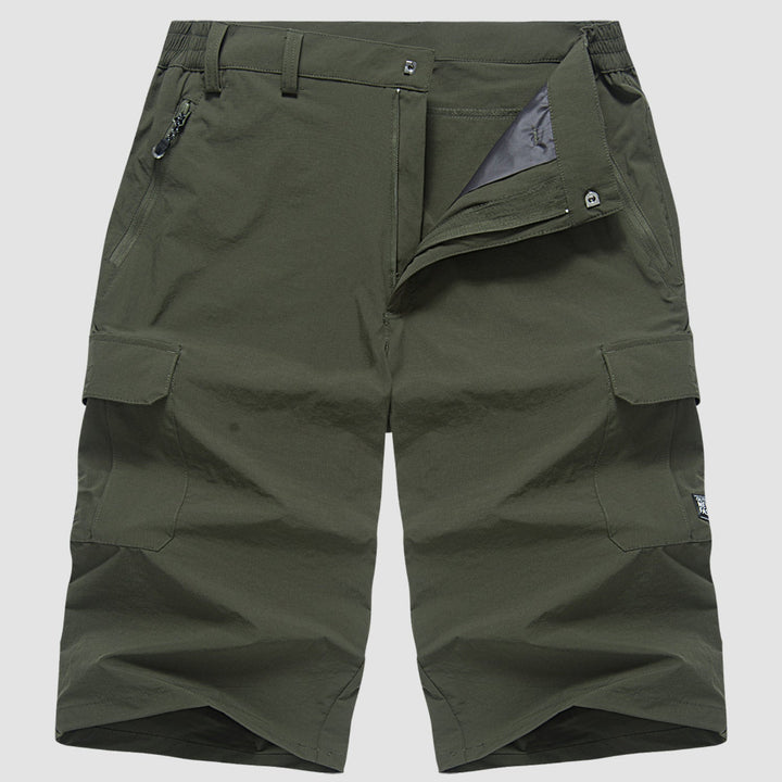 Sommarshorts för herrar, snabbtorkande cargo modell. Optimal för friluftsliv & äventyr.