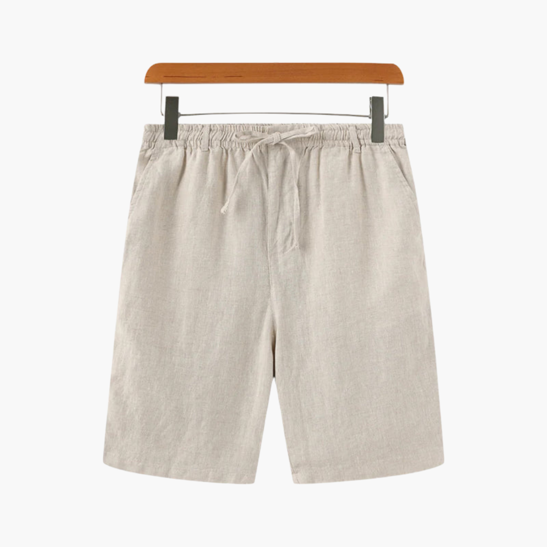 Herrshorts med elastisk midja, dragsko & praktiska fickor. Bekväma sommarshorts för avslappnad vardag.