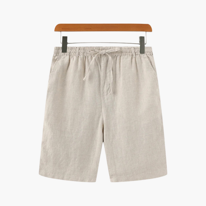 Herrshorts med elastisk midja, dragsko & praktiska fickor. Bekväma sommarshorts för avslappnad vardag.