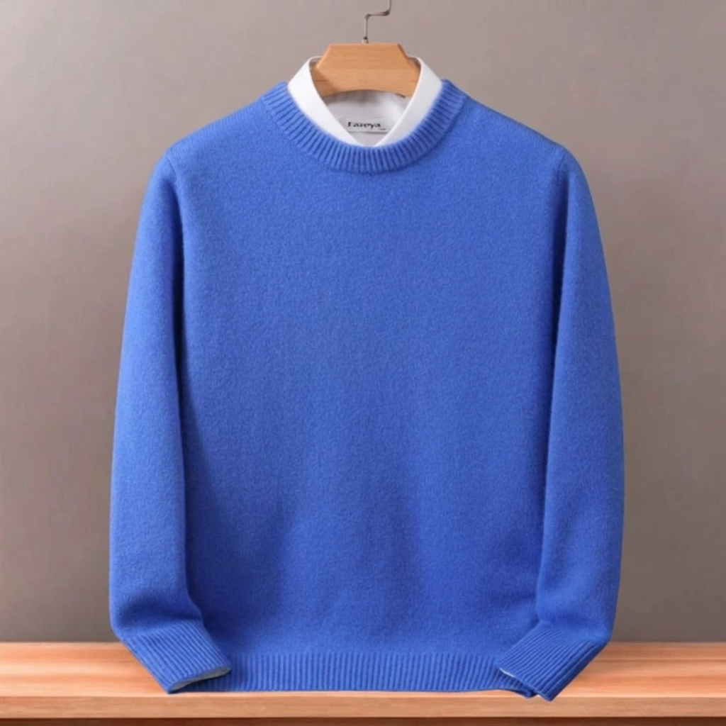 Stickad herrtröja för höstmode och vinterkläder i bekväm modell