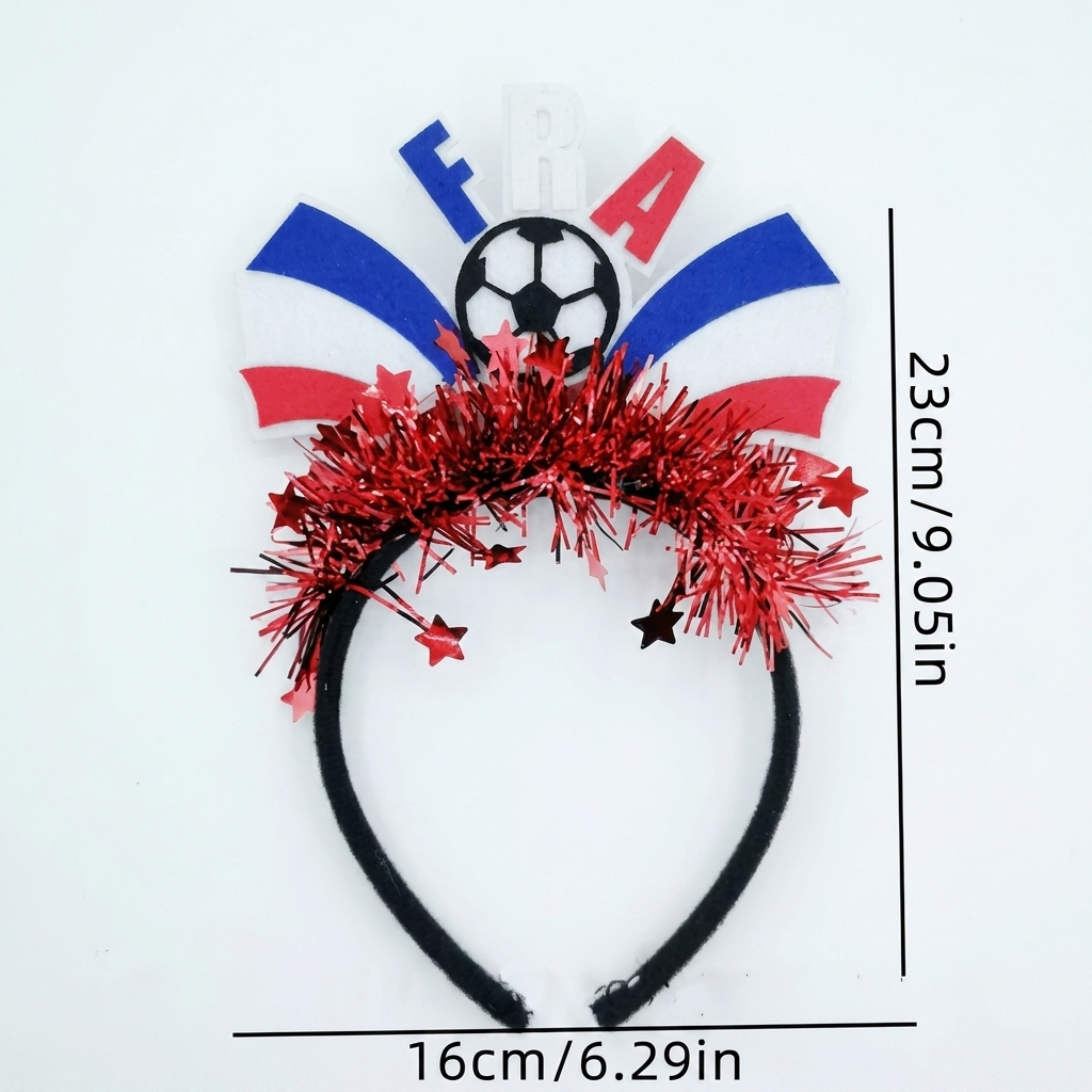 Bekvämt unisex hårband med fotbollsmotiv för alla matcher