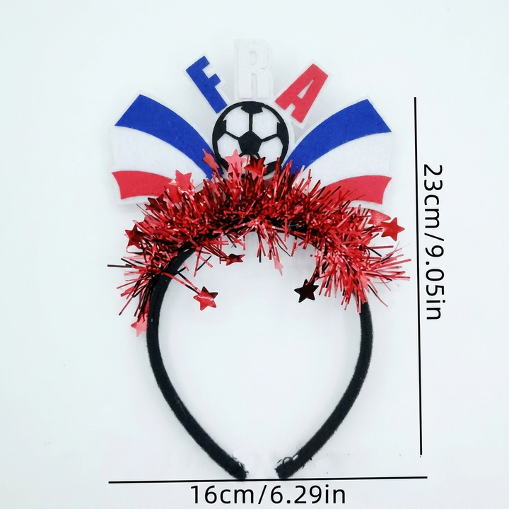 Bekvämt unisex hårband med fotbollsmotiv för alla matcher