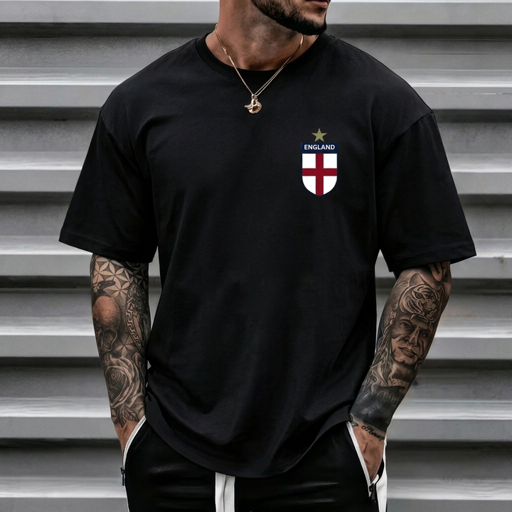 Avslappnad t-shirt för sport och fritid i mjuk bomull