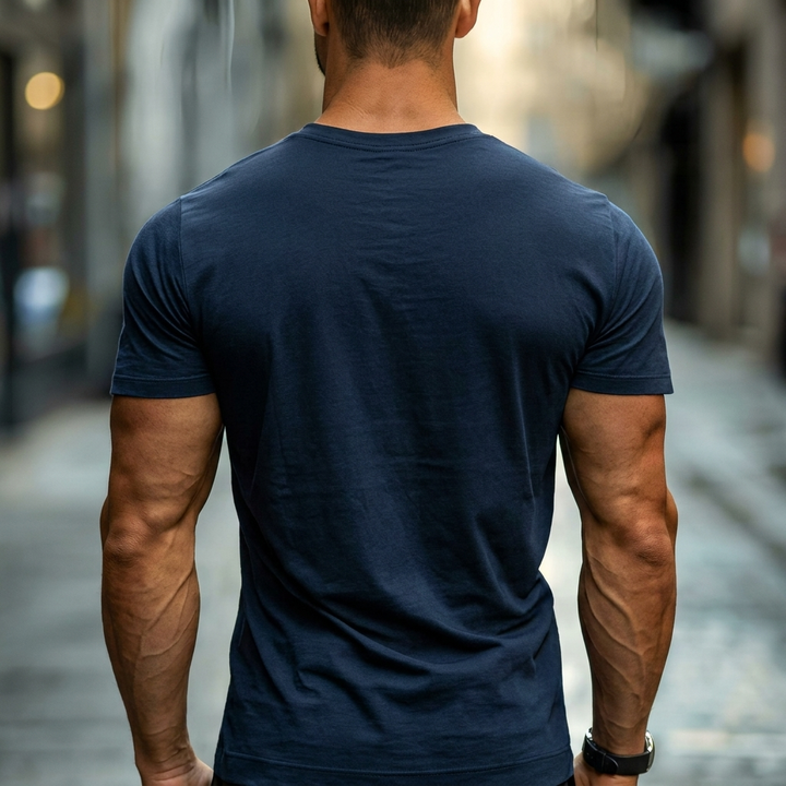 Helhetsbild av unisex t-shirt för avslappnad stil