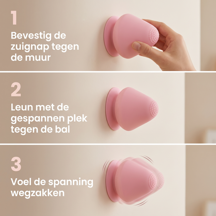 Ergonomisk massageenhet för nackmassage och djupgående återhämtning